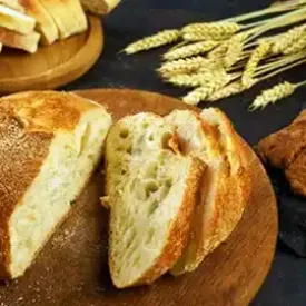 Handcrafted loaves of bread and fresh pastries